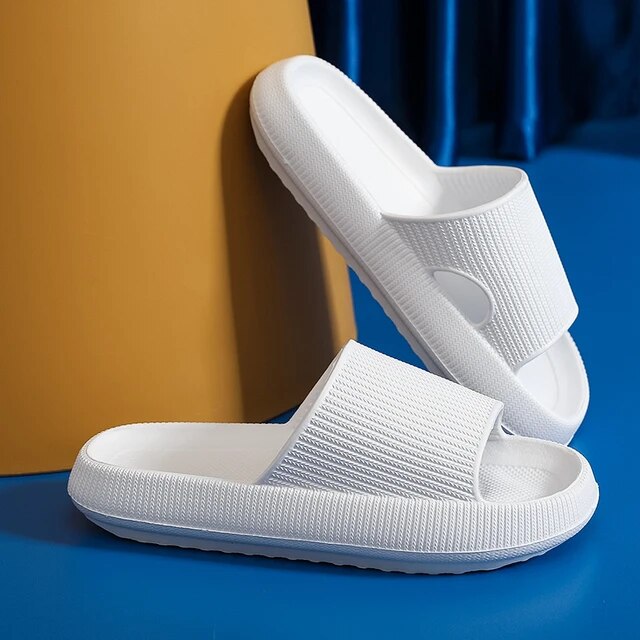 Sandales Plateforme d'Intérieur Ultra-Confort - White