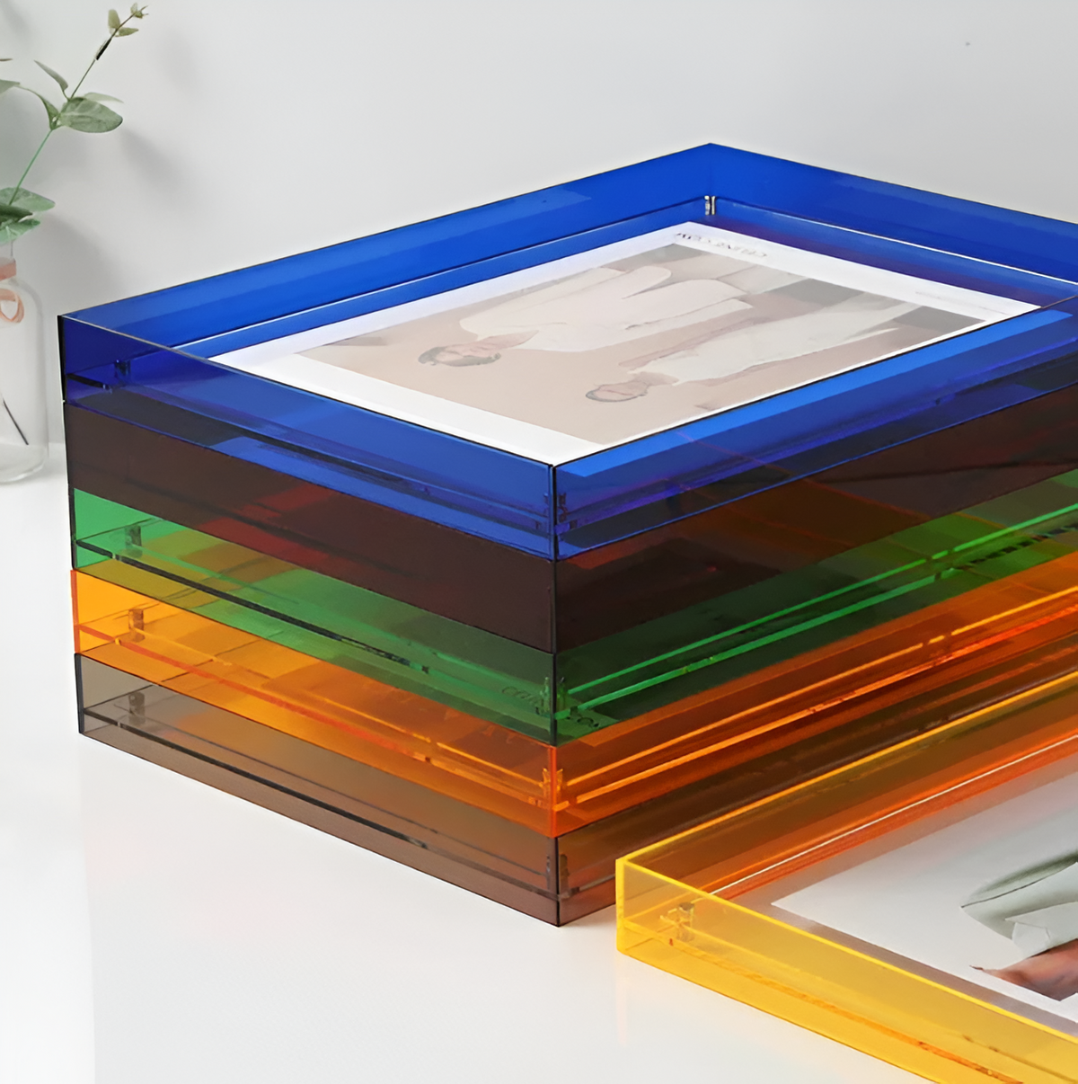 Cadre Photo Acrylique Transparent Minimaliste