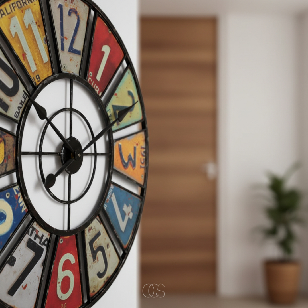 Horloge Murale Vintage en Métal Rétro | Élégance Industrielle pour un Intérieur Chaleureux 2