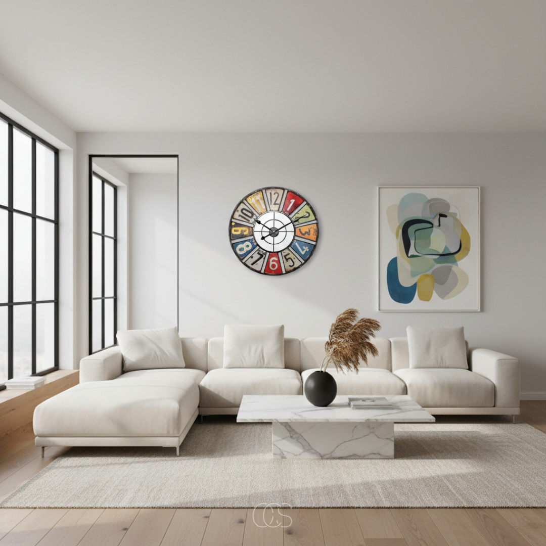 Horloge Murale Vintage en Métal Rétro | Élégance Industrielle pour un Intérieur Chaleureux 3