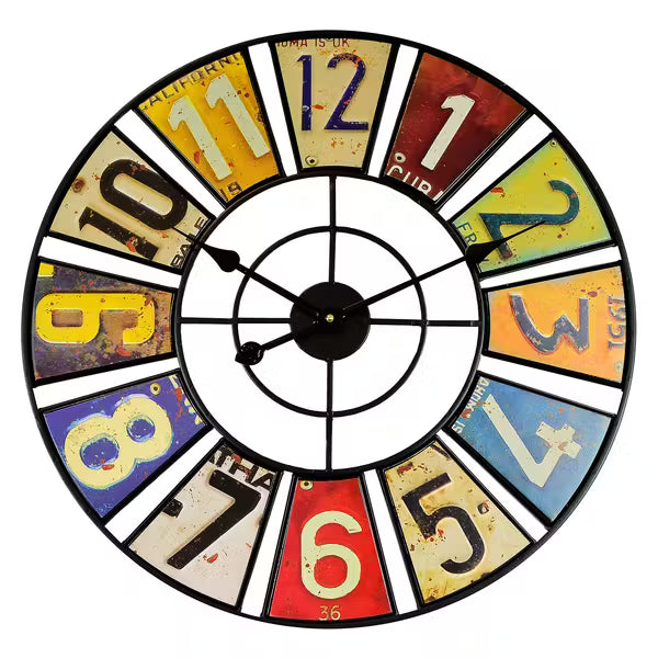 Horloge Murale Vintage en Métal Rétro | Élégance Industrielle pour un Intérieur Chaleureux 6