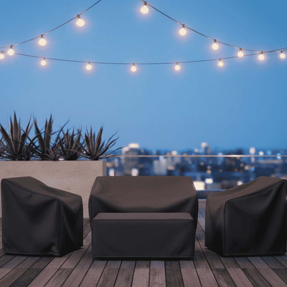 Housse de Protection Salon de Jardin en Polyester Hydrofuge | Élégance et Durabilité pour Extérieur 1