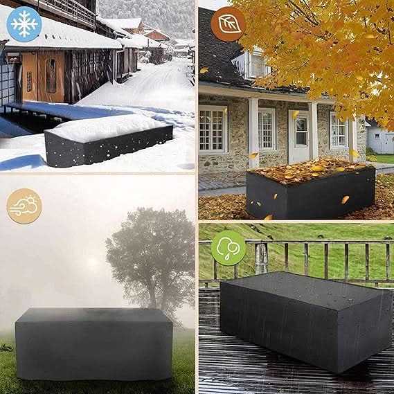 Housse de Protection Salon de Jardin en Polyester Hydrofuge | Élégance et Durabilité pour Extérieur 5