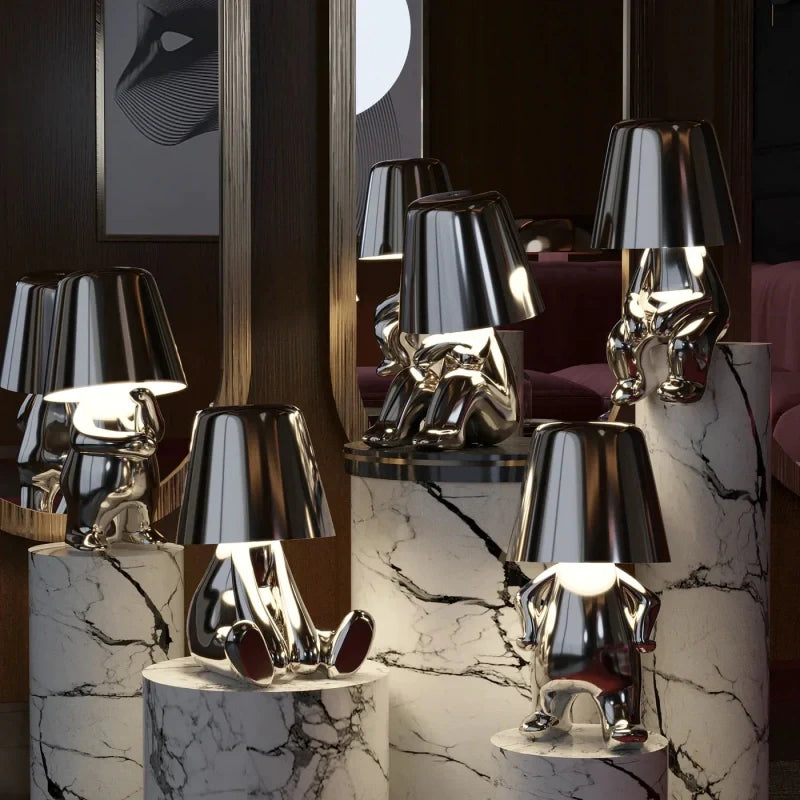 Lampe figurine décorative sans fil, tactile