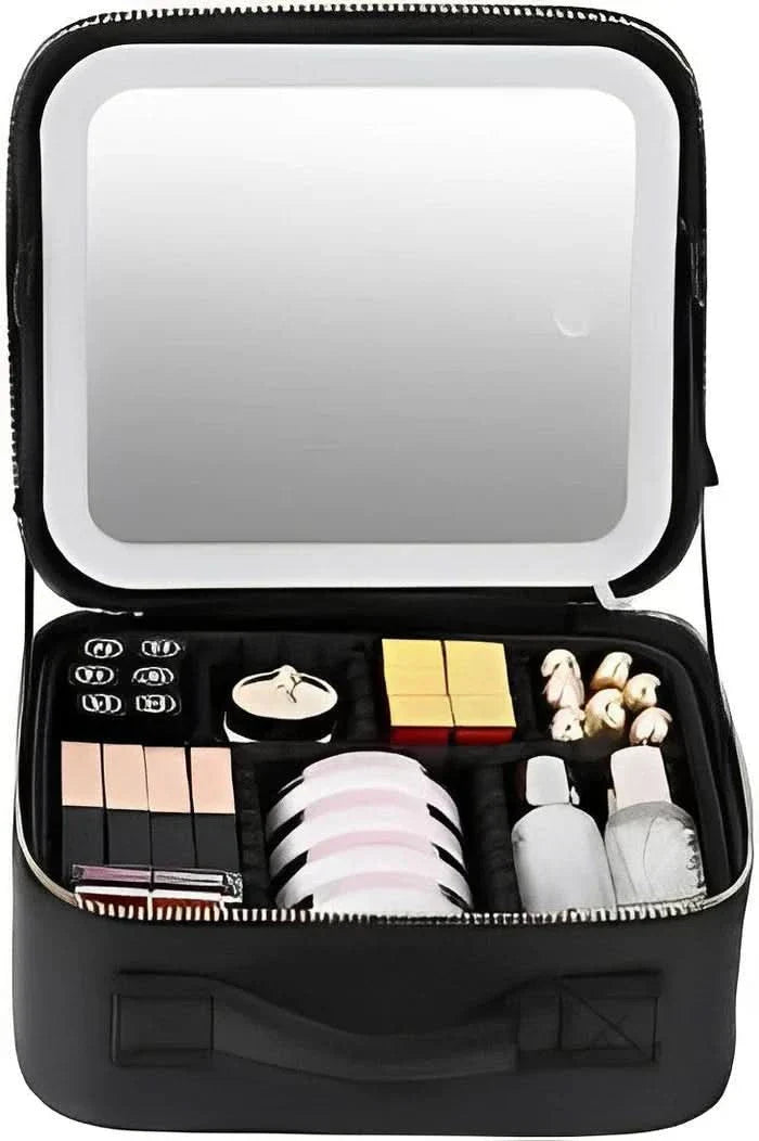 Pressmat Trousse Maquillage Portable Miroir LED