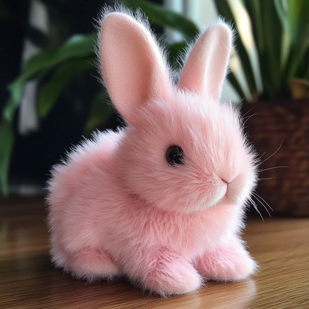 Lapin en peluche interactif, mouvements et sons