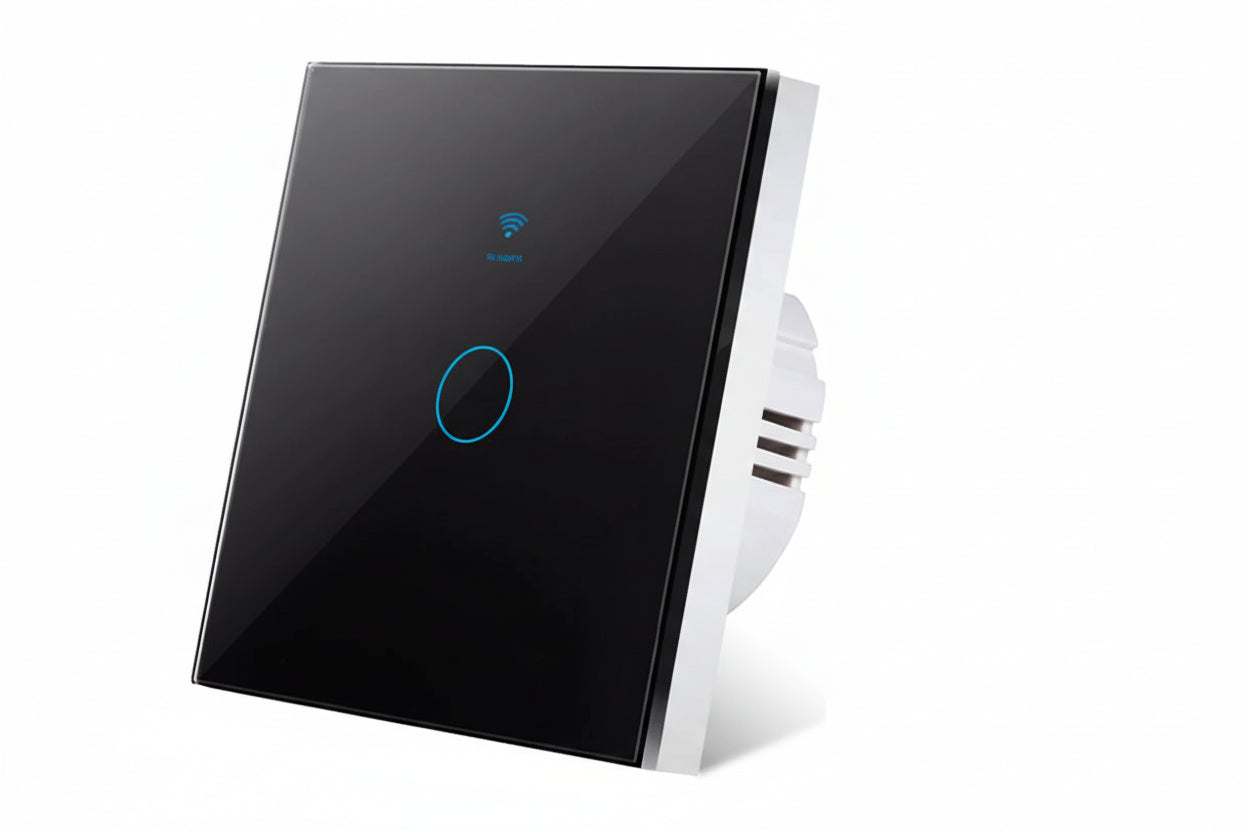 Interrupteur Tactile WiFi en Verre Trempé | Domotique Élégante pour un Confort Optimal 0