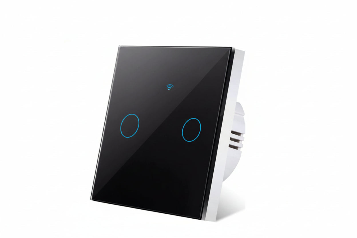 Interrupteur Tactile WiFi en Verre Trempé | Domotique Élégante pour un Confort Optimal 4