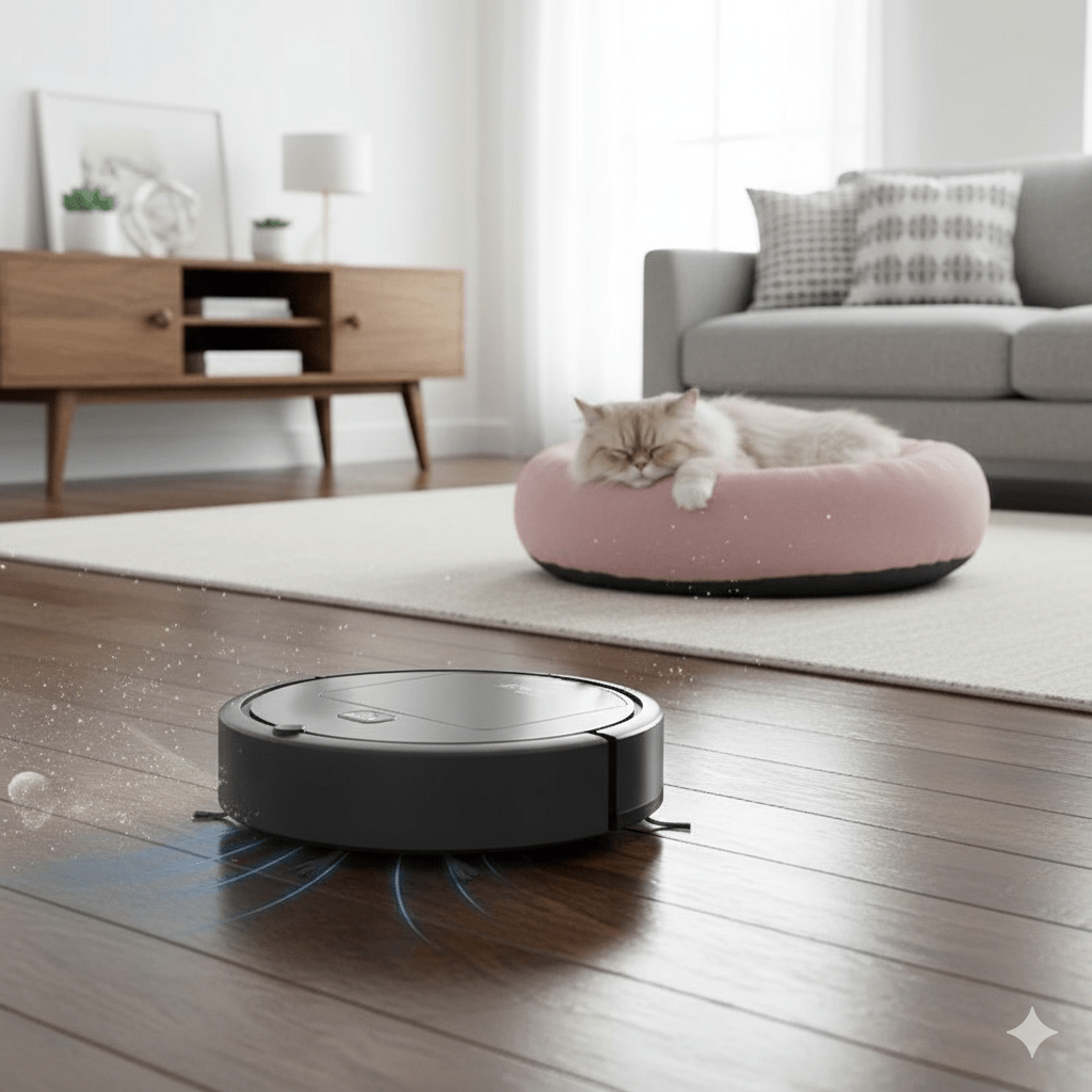 Robot aspirateur intelligent ultra silencieux HEPA