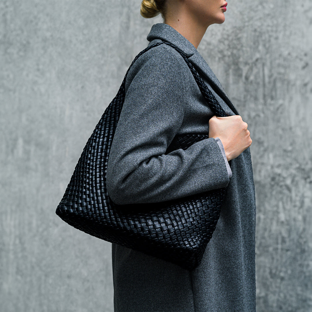 Sac seau tressé grande contenance