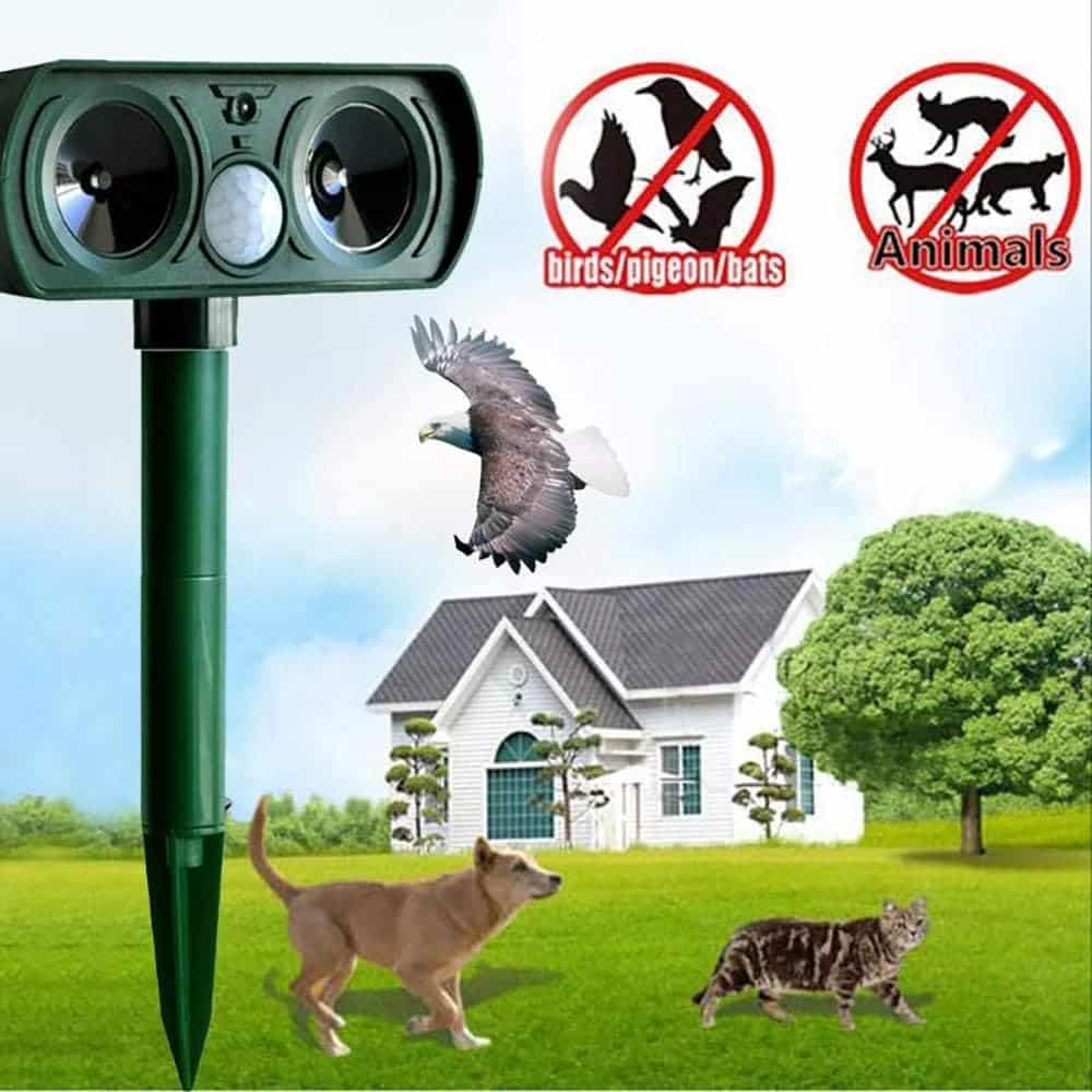 Solar Ultrasonic Animal Repellent  