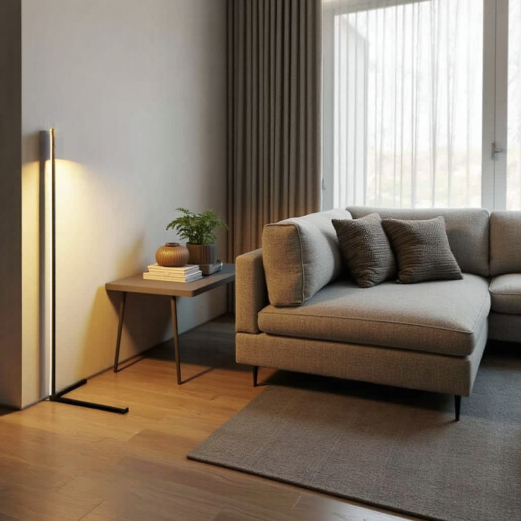 Lampadaire Design en Aluminium LED | Éclairage Minimaliste et Chaleureux pour Votre Salon 5