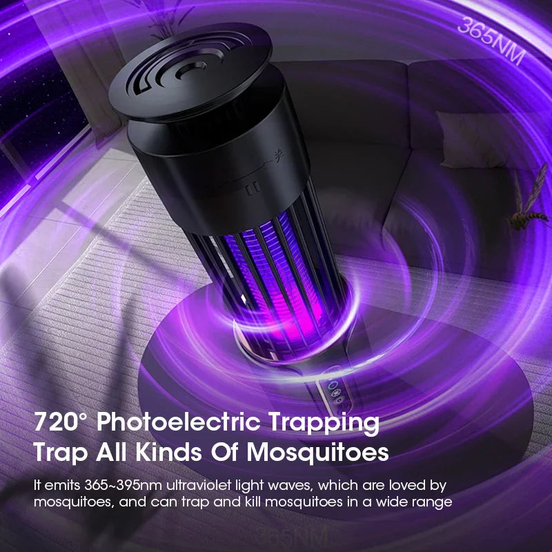 Lampe Camping Anti-Moustiques avec Technologie UV | Lanterne Élégante et Pratique pour des Soirées Confortables en Plein Air 4