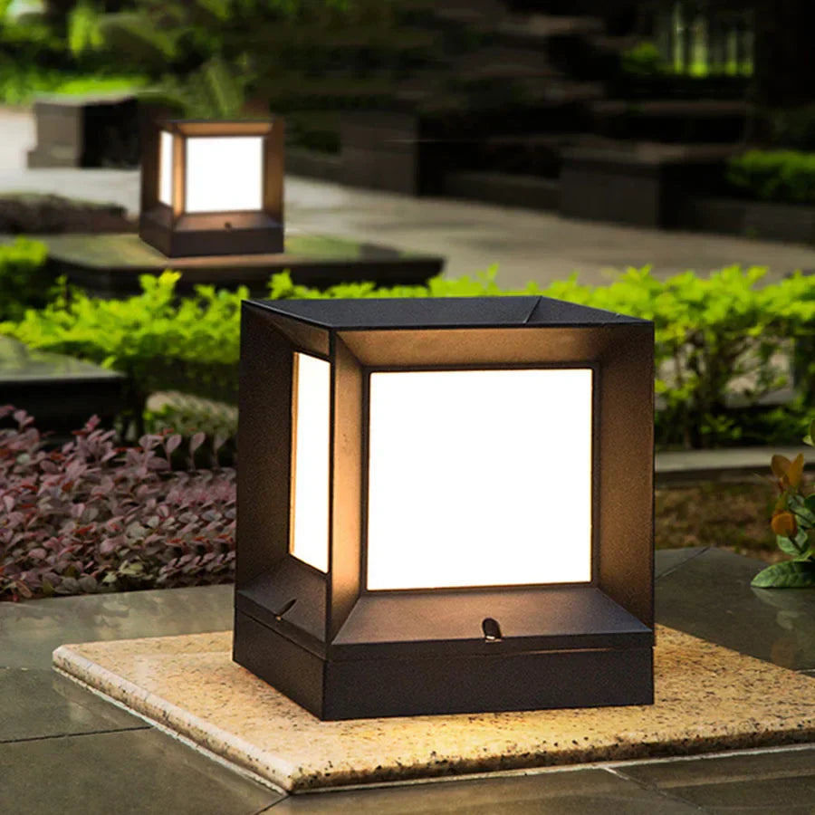 Lampe D'Extérieur en Aluminium Noir | Éclairage LED Moderne pour Ambiance Sécurisée et Élégante 3