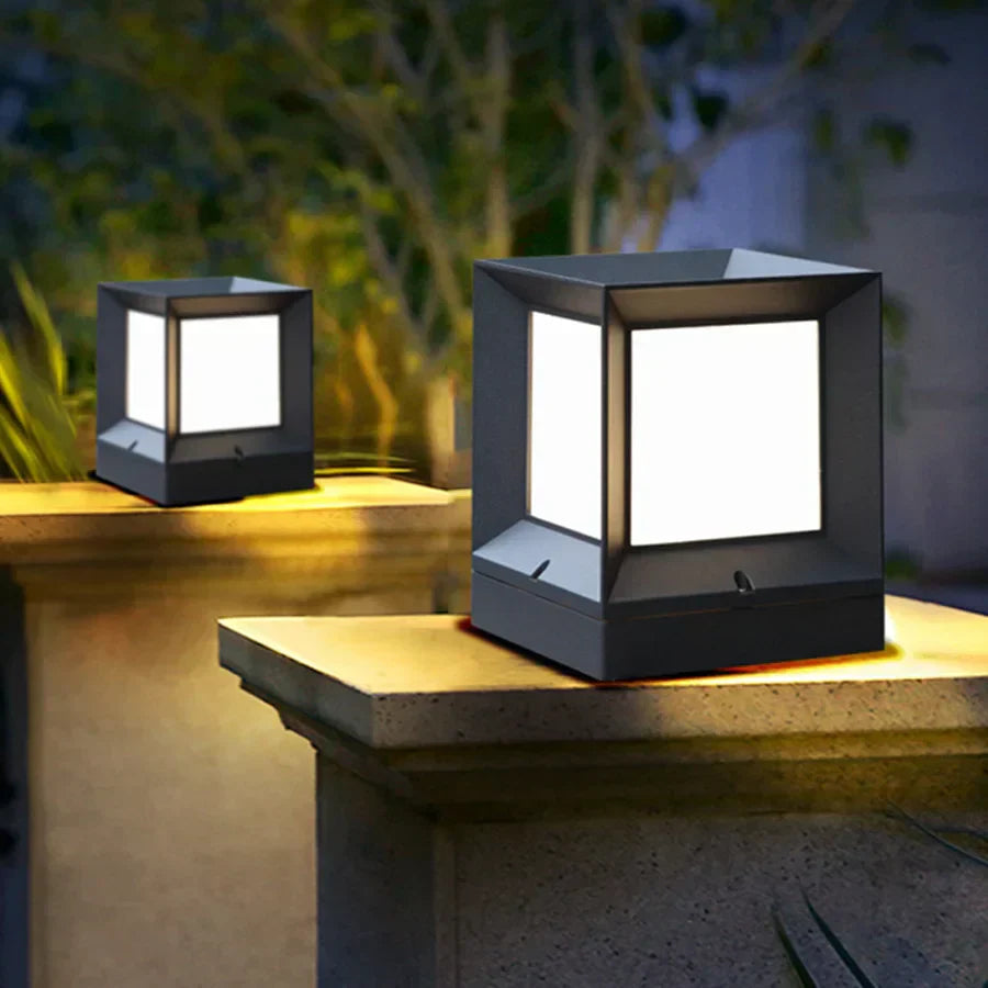 Lampe D'Extérieur en Aluminium Noir | Éclairage LED Moderne pour Ambiance Sécurisée et Élégante 4