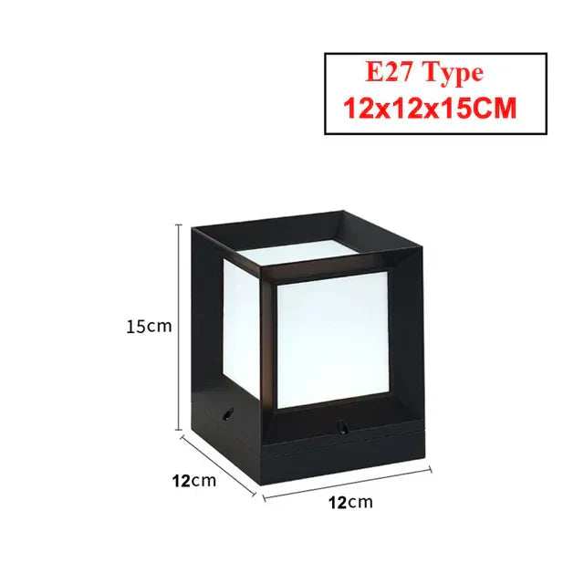 Lampe D'Extérieur en Aluminium Noir | Éclairage LED Moderne pour Ambiance Sécurisée et Élégante 5