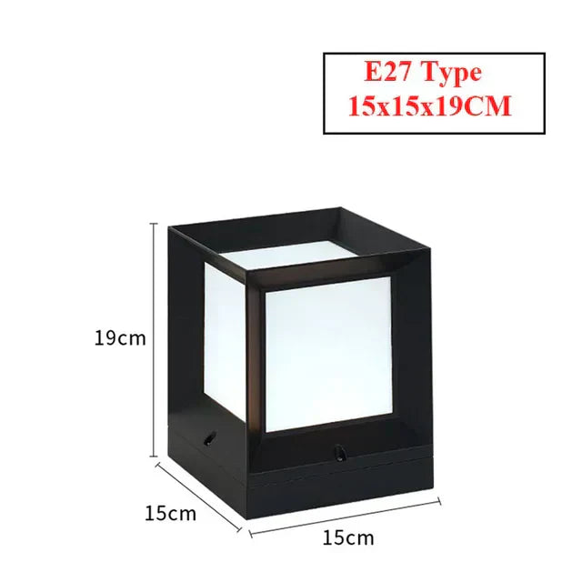 Lampe D'Extérieur en Aluminium Noir | Éclairage LED Moderne pour Ambiance Sécurisée et Élégante 6