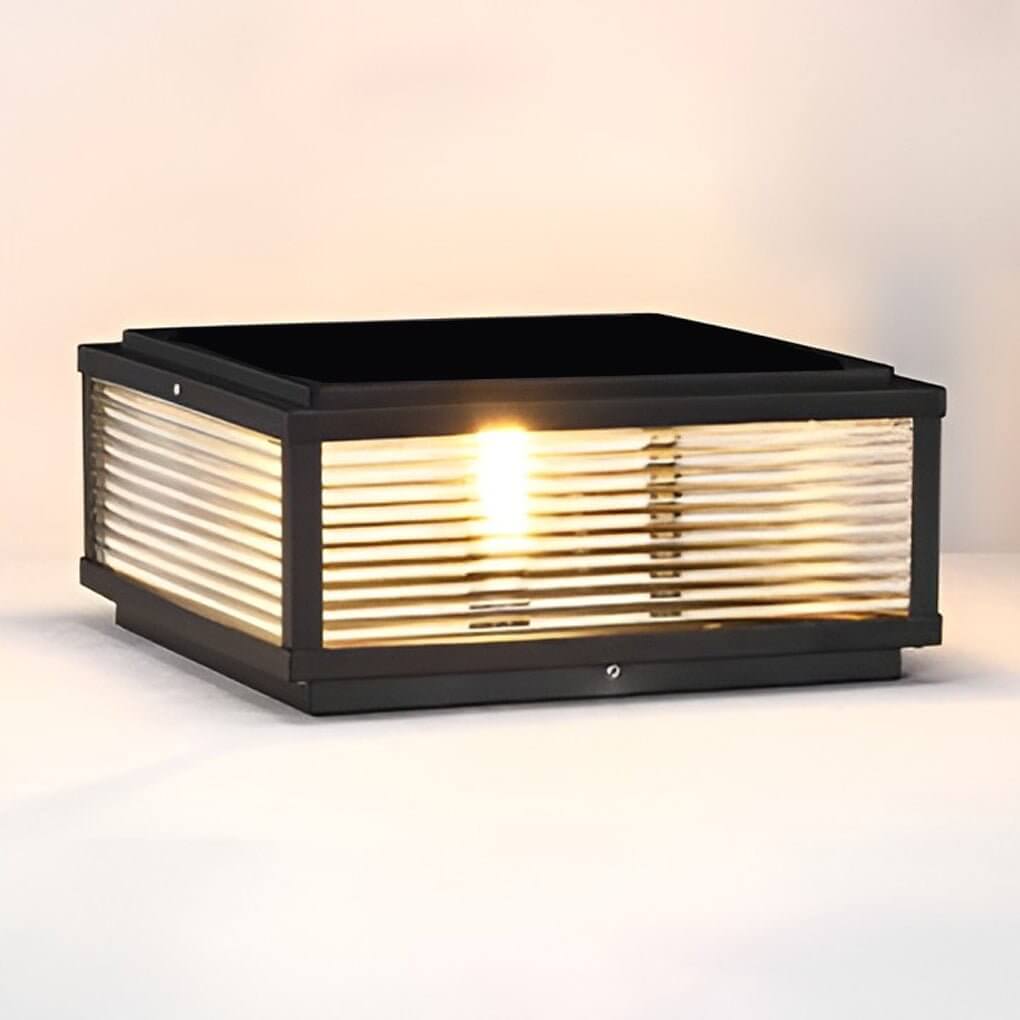 Lampe D'Extérieur en Aluminium avec Verre Nervuré | Éclairage Élégant et Durable pour Allées Modernes 4