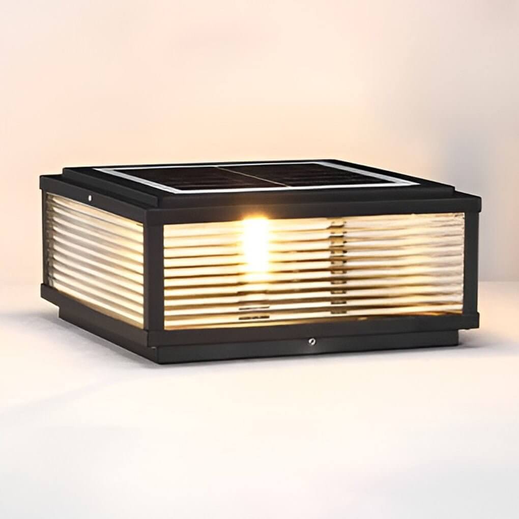 Lampe D'Extérieur en Aluminium avec Verre Nervuré | Éclairage Élégant et Durable pour Allées Modernes 5