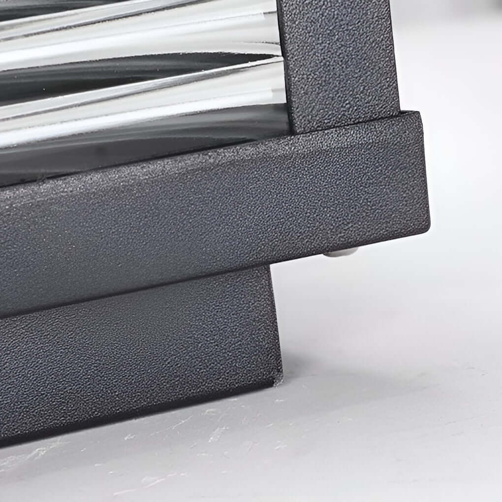 Lampe D'Extérieur en Aluminium avec Verre Nervuré | Éclairage Élégant et Durable pour Allées Modernes 7