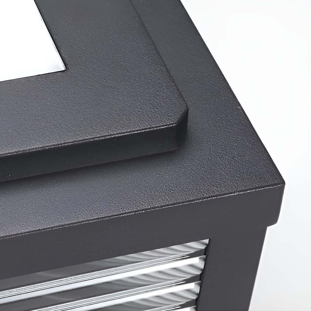 Lampe D'Extérieur en Aluminium avec Verre Nervuré | Éclairage Élégant et Durable pour Allées Modernes 8