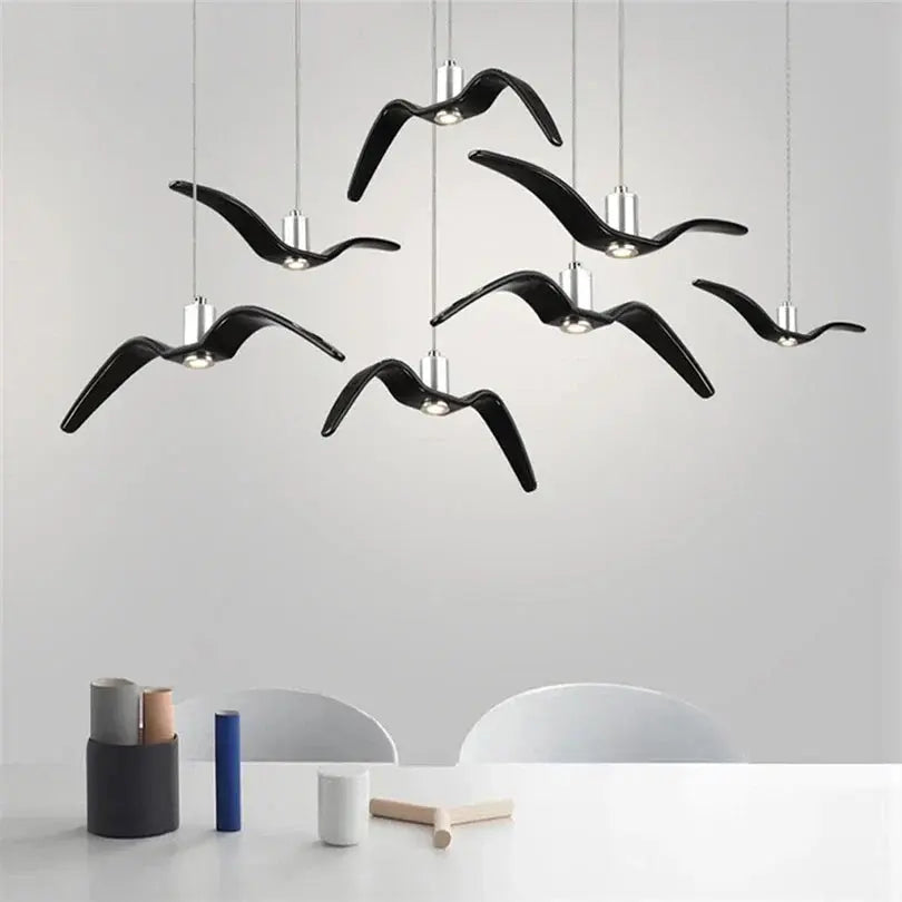 Lampe Design Élégante : Éclat Naturel en Lumière – Forme Aviaire 7