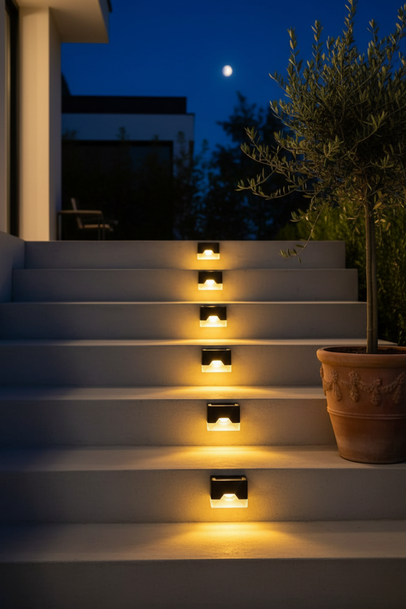 Lampe Solaire Extérieur en ABS | Éclairage Solaire Résistant aux Intempéries pour Sublimer Votre Jardin 0