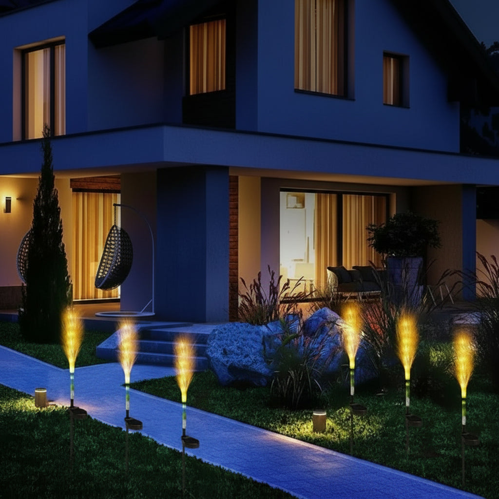 Lampe Solaire Extérieur en Osier Élégant | Éclairage Durable et Chic pour Ambiance Accueillante 4
