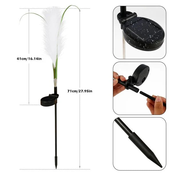 Lampe Solaire Extérieur en Osier Élégant | Éclairage Durable et Chic pour Ambiance Accueillante 7