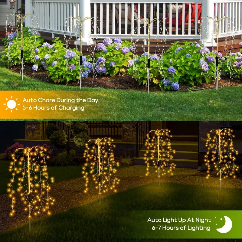 Lampe Solaire Jardin en Aluminium | Éclairage Extérieur Solaire Élégant pour une Ambiance Chaleureuse et Durable 3
