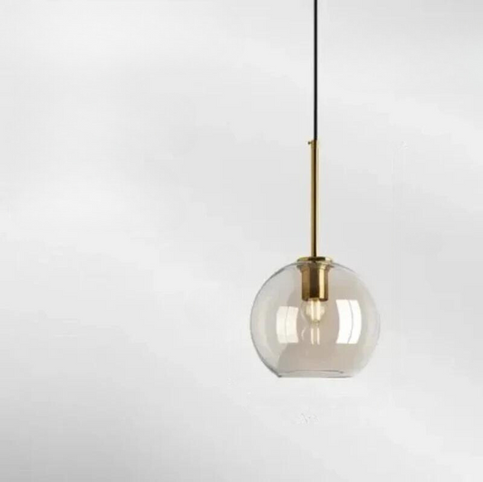 Lampe à Suspension : Élégance Naturelle en Lumière – Verre Raffiné 0