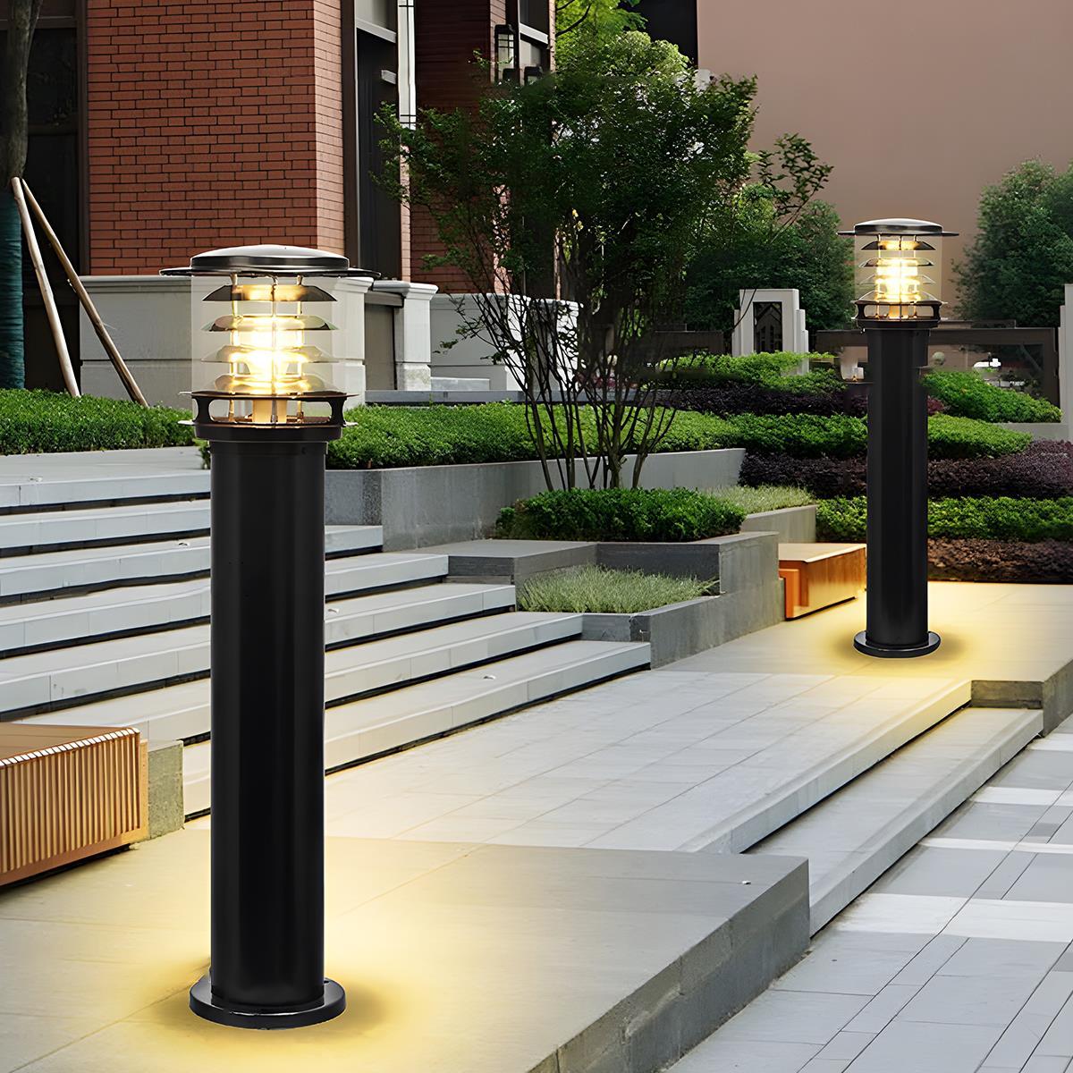 Lampe d'Extérieur Cylindrique en Aluminium | Éclairage Élégant et Durable pour Ambiance Extérieure 1