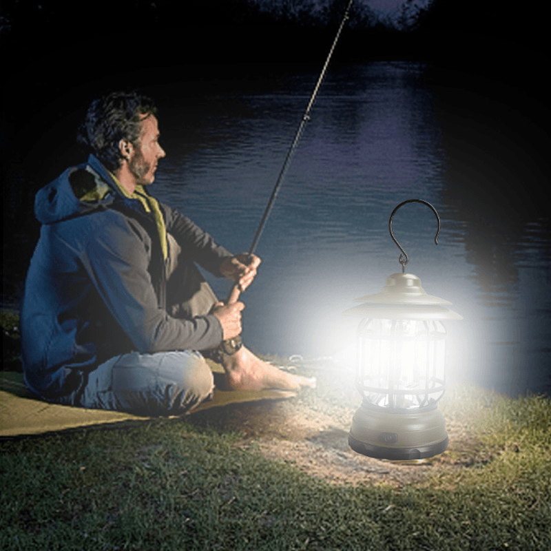 Lampe de Camping Rétro en Métal | Éclairage Chaleureux et Pratique pour vos Aventures Extérieures 5