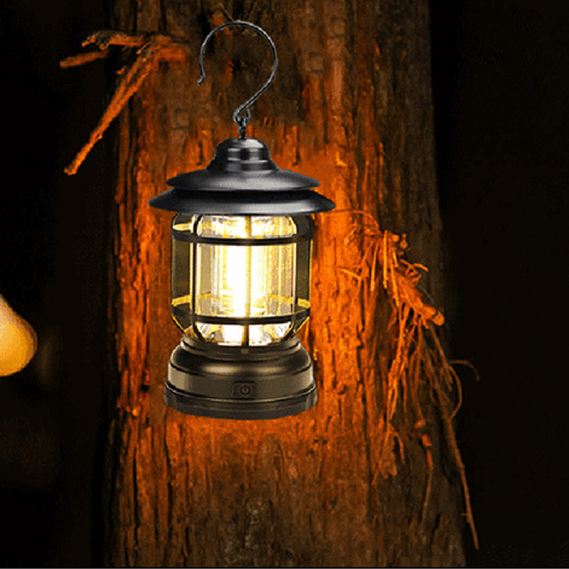 Lampe de Camping Rétro en Métal | Éclairage Chaleureux et Pratique pour vos Aventures Extérieures 7