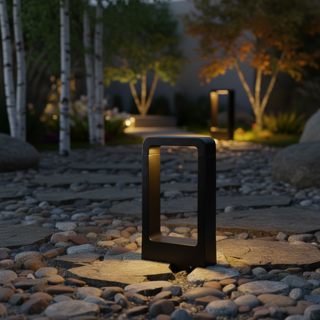 Lampe de Jardin en Acier Inoxydable | Éclairage LED Étanche pour Ambiance Élégante Extérieure 0