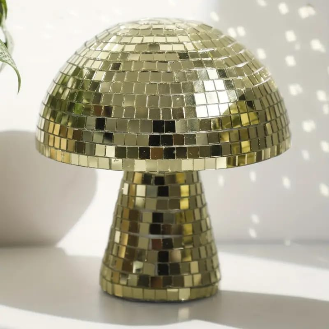 Lampe de Table Disco Élégante en Métal – Style Champignon 2