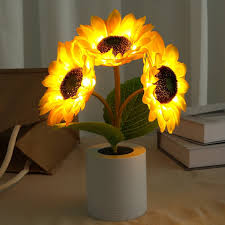 Lampe de Table Élégante Tournesol – Design Naturel et Moderne 2