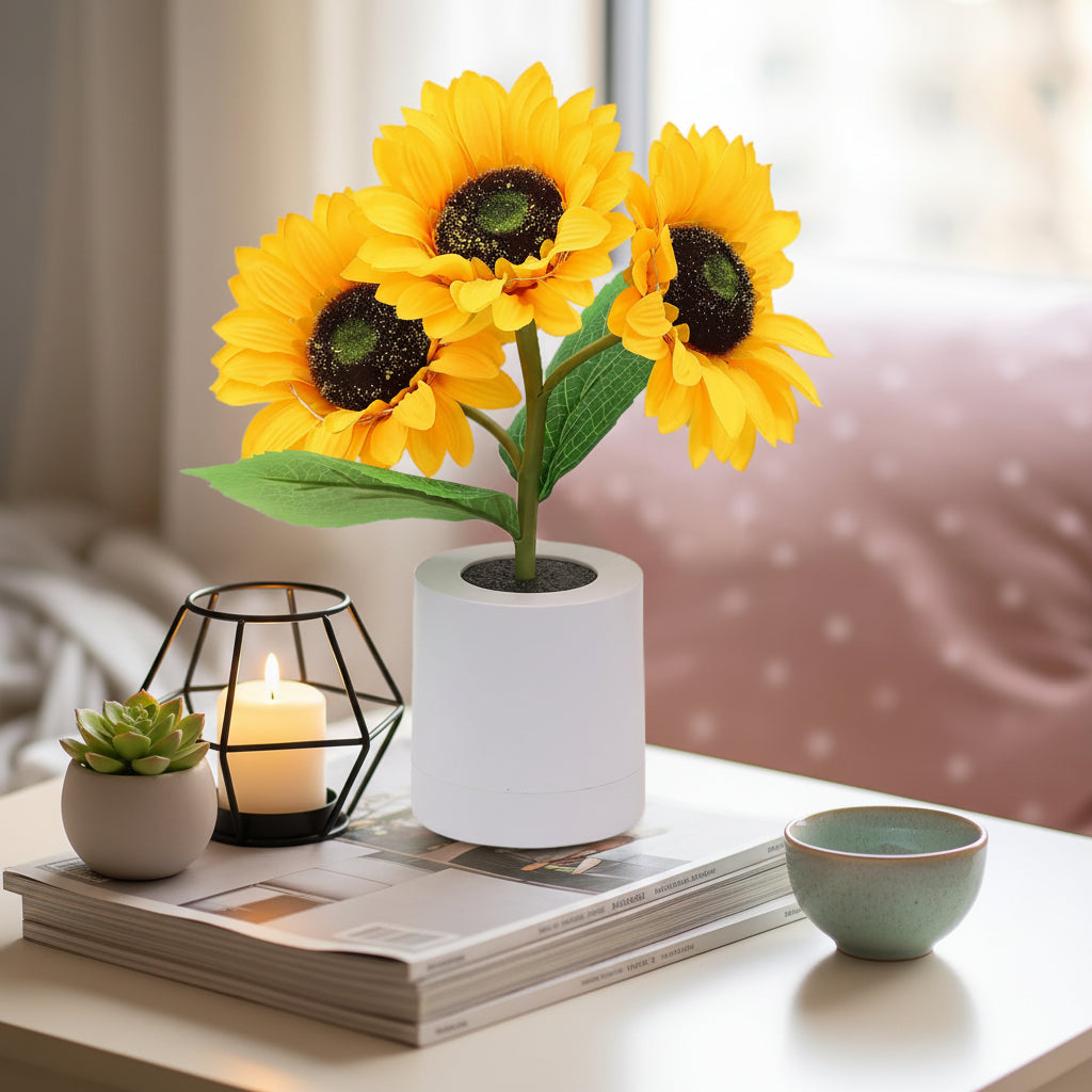 Lampe de Table Élégante Tournesol – Design Naturel et Moderne 4