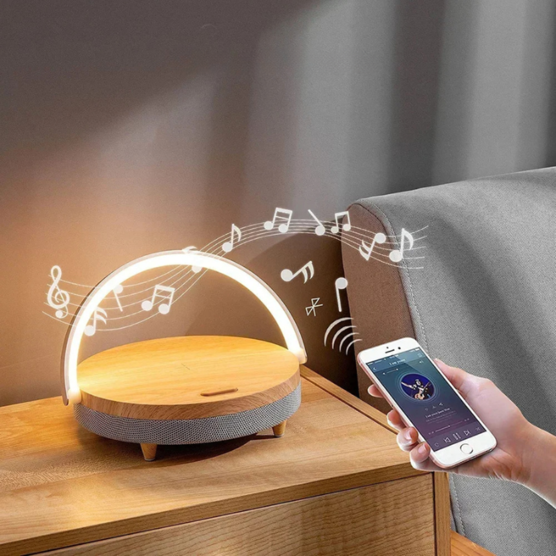 Lampe de Table Élégante avec Chargeur et Son Premium 2