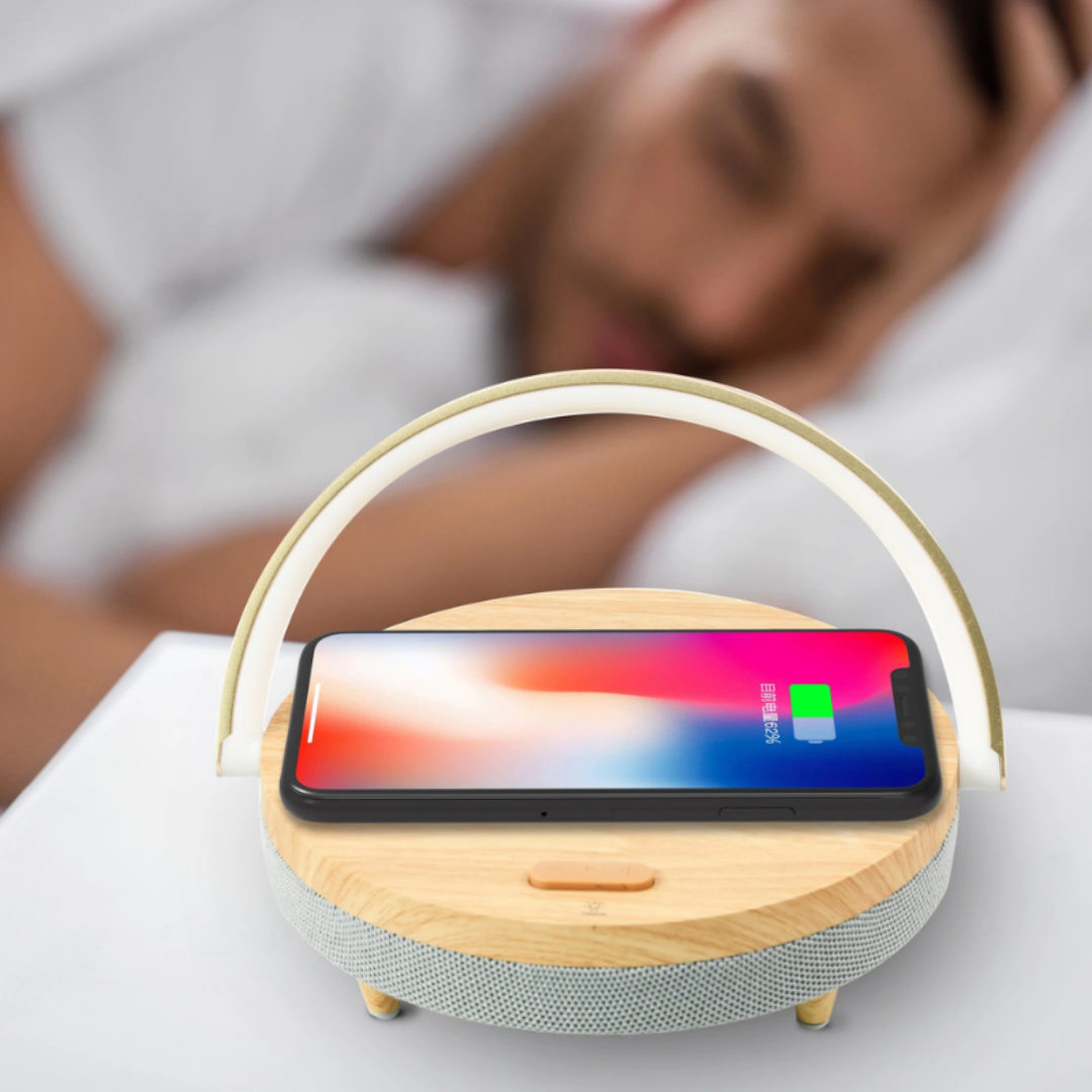 Lampe de Table Élégante avec Chargeur et Son Premium 3