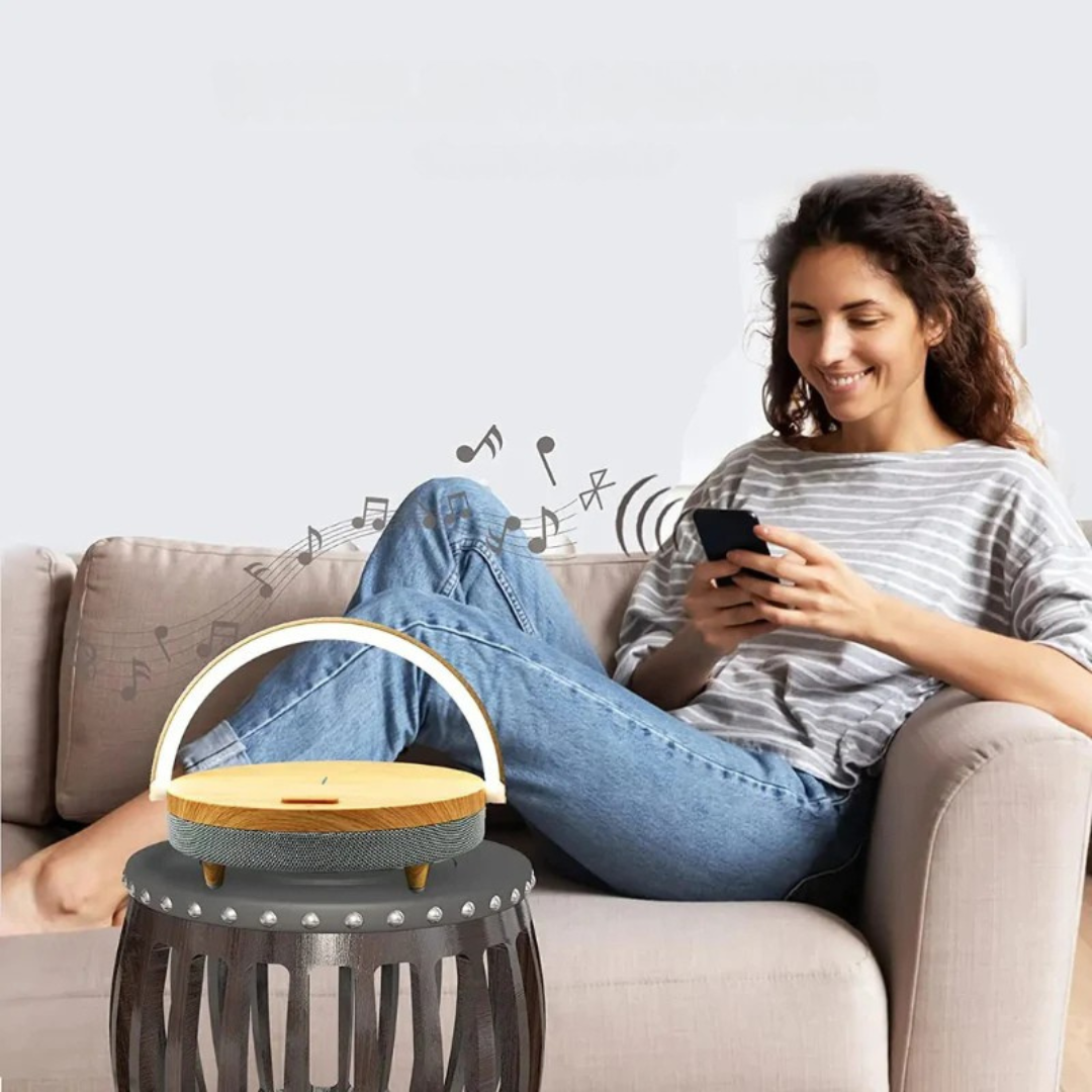 Lampe de Table Élégante avec Chargeur et Son Premium 4