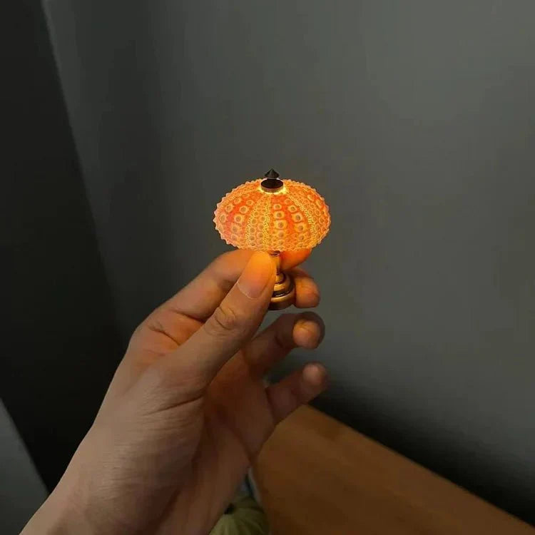 Lampe de Table Élégante en Coquille d'Oursin – Design Unique 3