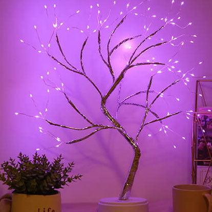 Lampe de Table Élégante en LED - Design Arbre Moderne 3