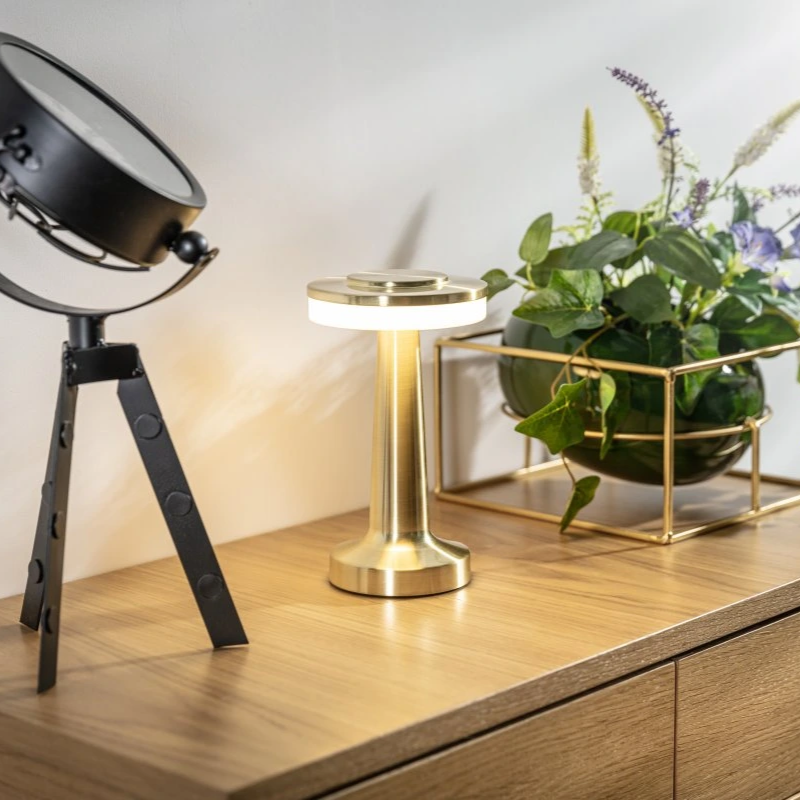 Lampe de Table Rechargeable : Élégance Naturelle en Lumière – Design Moderne 4