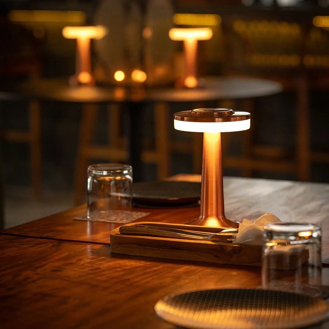 Lampe de Table Rechargeable : Élégance Naturelle en Lumière – Design Moderne 6