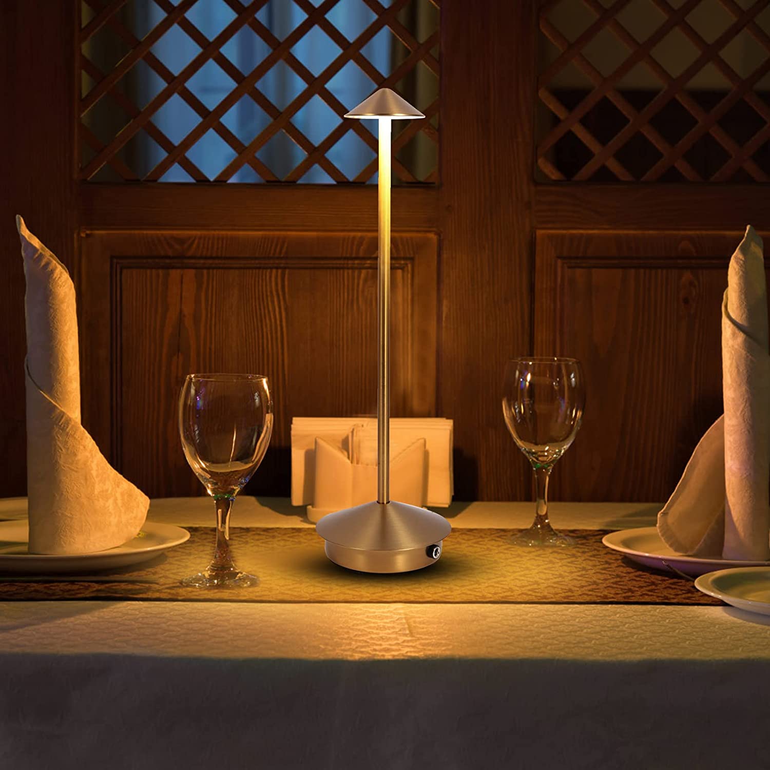 Lampe de Table Sans Fil : Élégance Naturelle en Lumière – Design Minimaliste 1