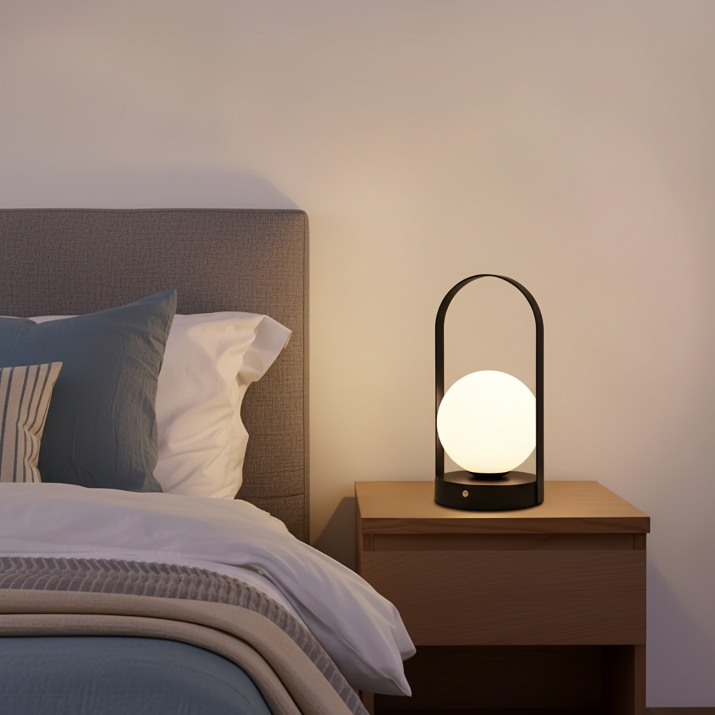 Lampe de Table Sans Fil : Élégance Naturelle en Lumière – Design Moderne 1