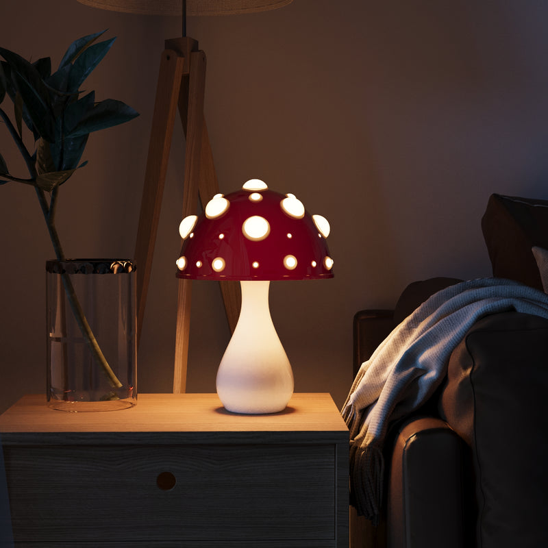 Lampe de Table : Élégance Naturelle en Lumière – Design Champignon 2