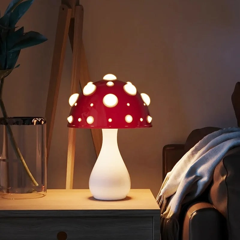 Lampe de Table : Élégance Naturelle en Lumière – Design Champignon 3
