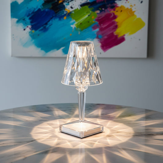 Lampe de Table : Élégance Naturelle en Lumière – Design Cristal Moderne 0